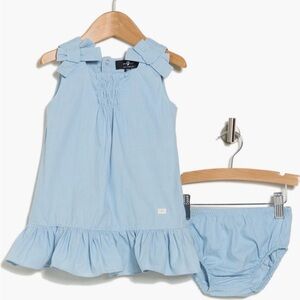 7 For All Mankind Smocked Cotton Dress